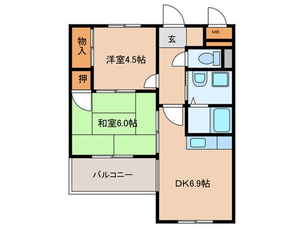 エクセルＯＧＭの物件間取画像